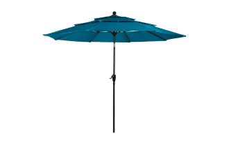 Kieran 10' Teal Push Tilt Outdoor Market Umbrella