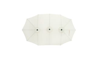 Gomez 15' Ivory Outdoor Market Umbrella