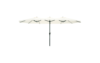 Gomez 15' Ivory Outdoor Market Umbrella