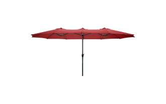 Gomez 15' Red Outdoor Market Umbrella