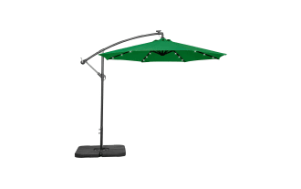 Ciello 10' Green LED Outdoor Cantilever Umbrella