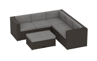 Atello Brown Outdoor Sectional Set
