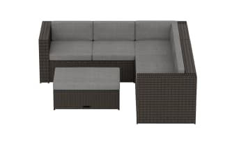 Atello Brown Outdoor Sectional Set
