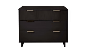 Ascias Black 3 Drawer Dresser