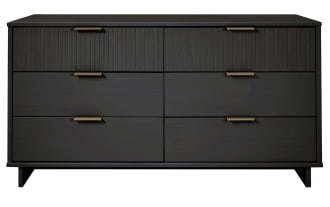 Ascias Charcoal 6 Drawer Dresser