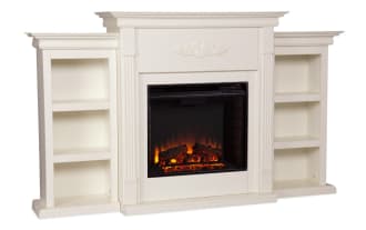 Zumjor 70.3'' Ivory Electric Fireplace