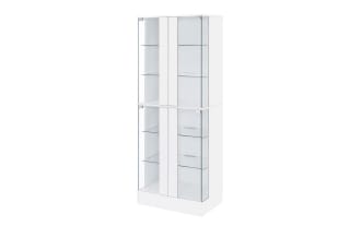 Evalise White LED Curio Cabinet