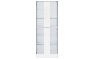 Evalise White LED Curio Cabinet