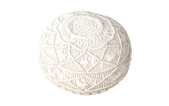 Catlyn Beige Pouf