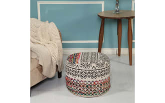 Harlem Beige Pouf