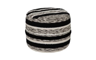 Cecilia Black Pouf