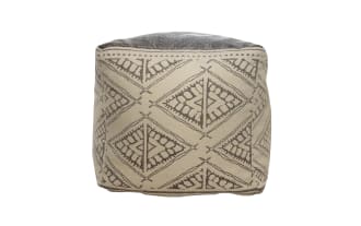 Solomon Taupe Pouf