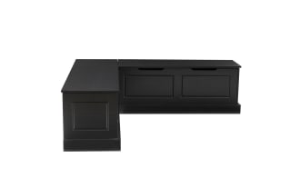 Troy Black Backless Nook Seating