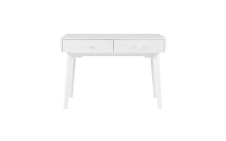 Rylan White 2 Drawer Desk