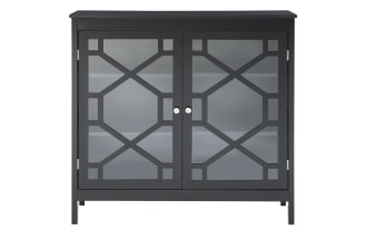 Frankie Black Two Door Cabinet