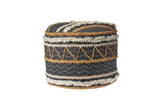 Reyna Black Pouf