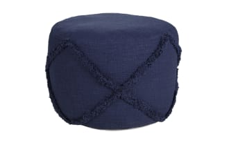 Imani Navy Pouf