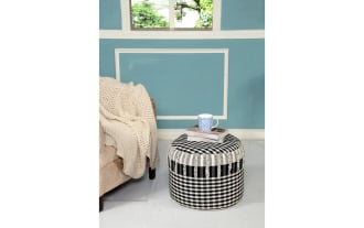 Aubreyn Black Pouf