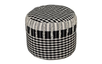 Aubreyn Black Pouf