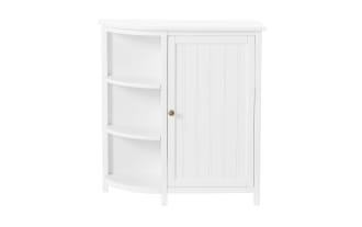 Norman 28'' White Solid Wood Freestanding Bathroom Cabinet
