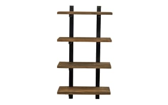 Bixby Brown Solid Wood Bathroom Wall Shelf