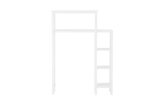 Norman 49'' White Solid Wood Over the Toilet Bathroom Space Saver Shelf System