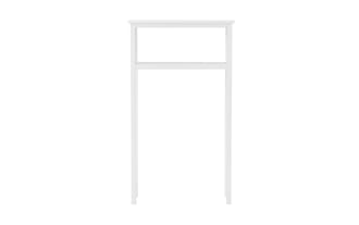Thatcher 48'' White Solid Wood Over the Toilet Bathroom Space Saver Shelves