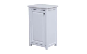 Yukon 29'' White Solid Wood Freestanding Bathroom Cabinet