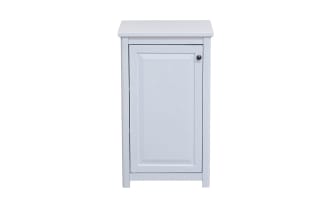 Yukon 29'' White Solid Wood Freestanding Bathroom Cabinet