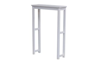 Yukon 37'' White Solid Wood Over the Toilet Bathroom Space Saver Shelf