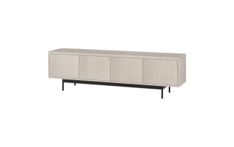 Charlene 70'' White Oak Storage TV Stand