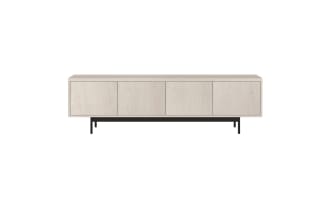 Charlene 70'' White Oak Storage TV Stand