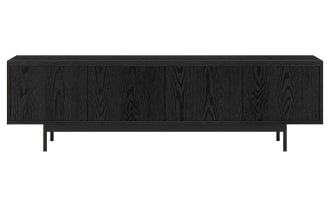 Charlene 70'' Black Storage TV Stand