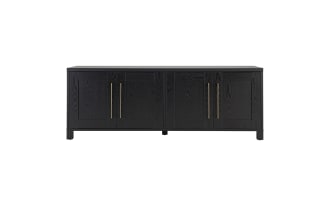 Zion 68'' Black Storage TV Stand