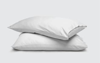 MyBob's Queen White Cozy Cotton 2 Piece Pillowcase Set