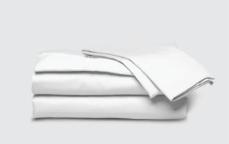 MyBob's Twin White Airy Cotton 3 Piece Sheet Set