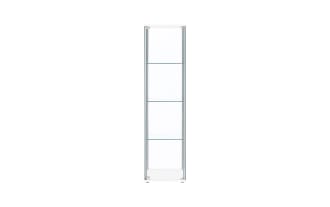 Lysette White 4 Shelf Curio Cabinet