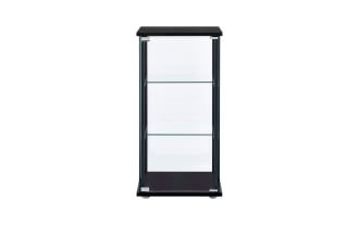Kora Black 3 Shelf Curio Cabinet