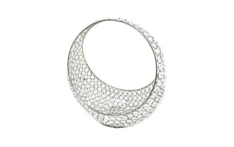 13'' Elegance Silver Glam Basket