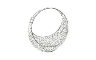 13'' Elegance Silver Glam Basket