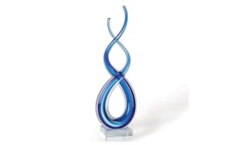 14'' Calypso Blue Murano Glass Sculpture