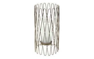 14'' Marzano Gold Glass Candle Holder