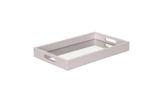 16'' Cantal White Mirror Tray