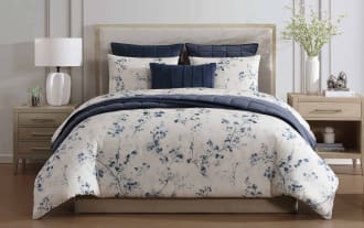 Lane King Blue 7 Piece Comforter Set