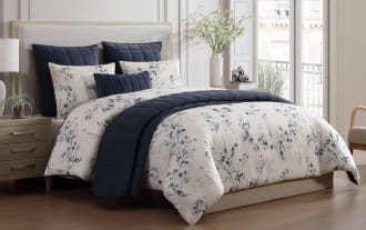 Lane King Blue 7 Piece Comforter Set