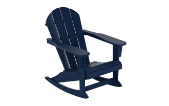 Paloma Navy Outdoor Adirondack Rocking Chair