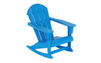 Paloma Sea Blue Outdoor Adirondack Rocking Chair