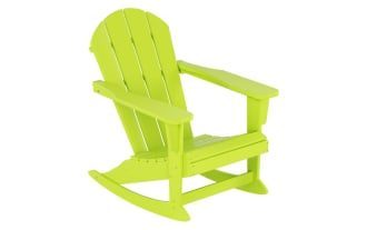 Paloma Lime Green Outdoor Adirondack Rocking Chair