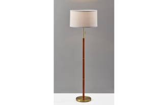 Darcy 58'' Walnut Floor Lamp