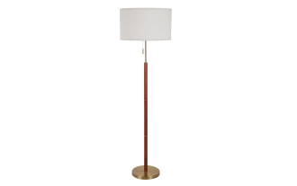 Darcy 58'' Walnut Floor Lamp
